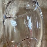 Egg-shaped crystal vase