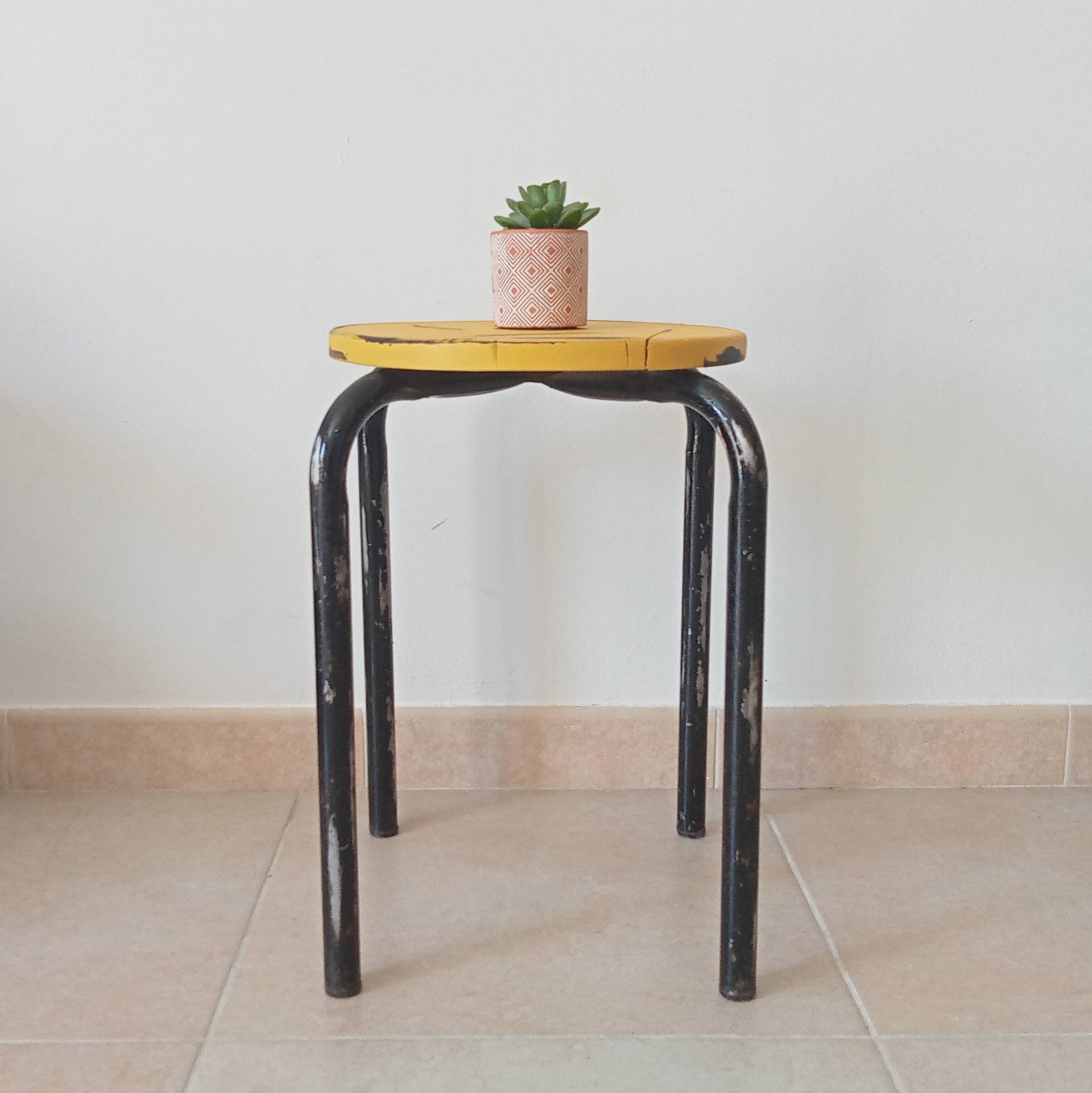 Vintage industrial stool from the 60s/70s