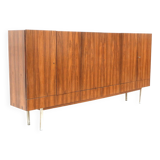 Large vintage rosewood sideboard with 6 doors from the 1960s