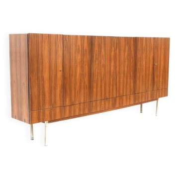 Large vintage rosewood sideboard with 6 doors from the 1960s