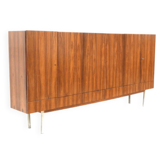 Large vintage rosewood sideboard with 6 doors from the 1960s