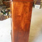Louis Philippe mahogany secretary with flap and marble top