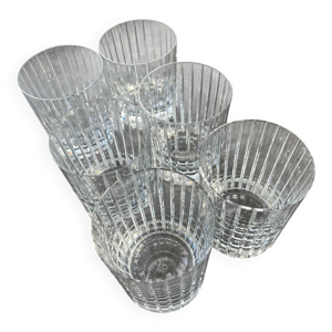 6 verres en cristal de - baccarat