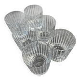 6 verres en cristal de Baccarat Harmonie
