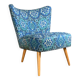 Blue cocktail chair