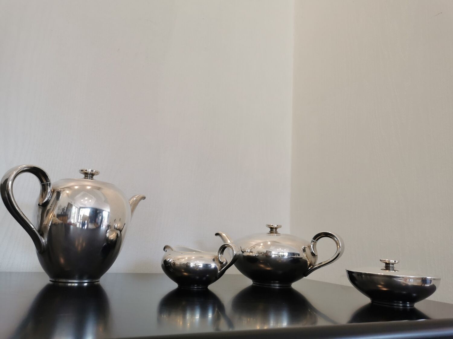 Heinrich porcelain and silver tea set