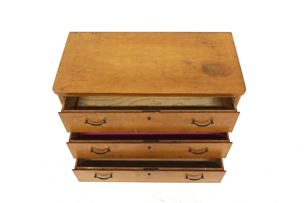 Commode scandinave en orme, Swedish modern, Suède, 1940