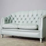 2 seater sofa in Valdichienti leather, 80s