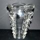 Vintage Vallerysthal blown crystal vase H26.5cm