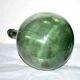 Old demijohn canister in blown green glass - Bottle all round 5L