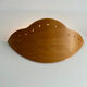 Pair of vintage wall lamps in wood France 1980