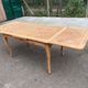 Louis XV extendable dining table from the 20th century, renovated in cherry wood, 140-240cm.