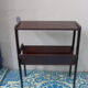 Table is varnished wood magazines