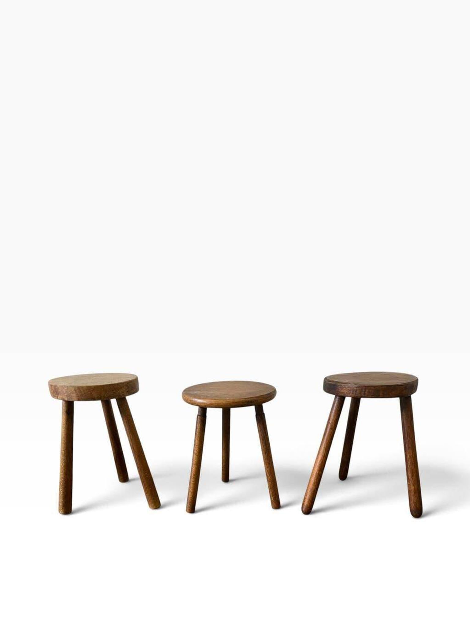 Mini table d'appoint ronde vintage / table pour plantes / tabouret