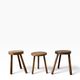 Vintage round side table / plant table / stool