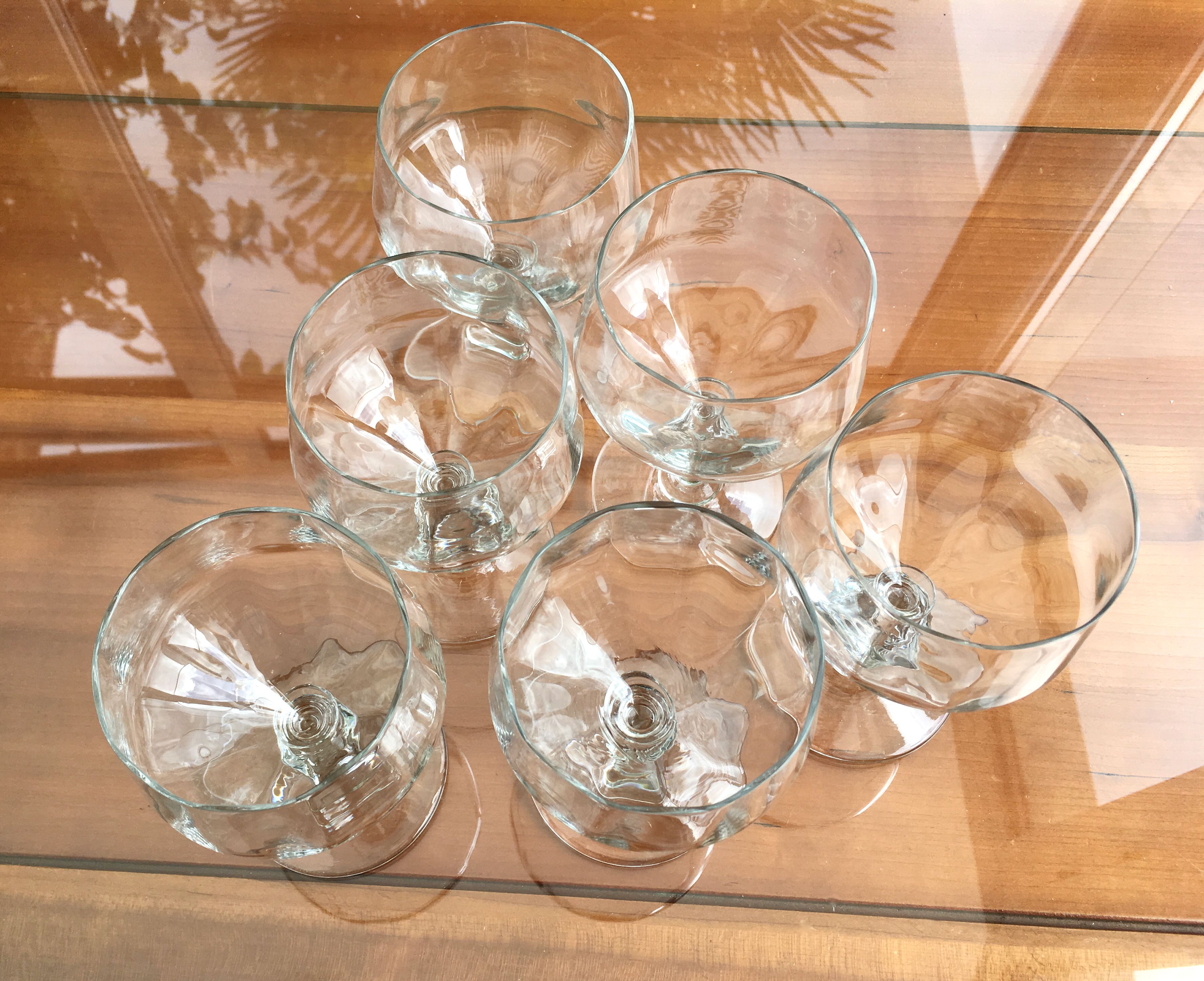 Set de 6 verres en cristal pour vin ou champagne