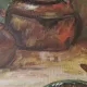 Rustic Kitchen Copper Pot Oil Painting - 1962