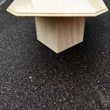 Travertine coffee table 80s