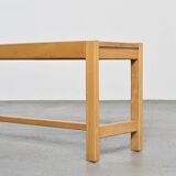 Bench and Stools in solid beech, circa 1980