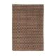 1970s Vintage Turkish Hand-Knotted Wool Cotton Brown Rug 130x194