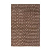 1970s Vintage Turkish Hand-Knotted Wool Cotton Brown Rug 130x194