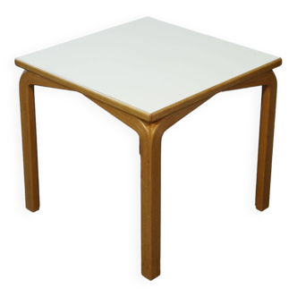 Scandinavian coffee table in thermoformed beech & melamine, 1960s