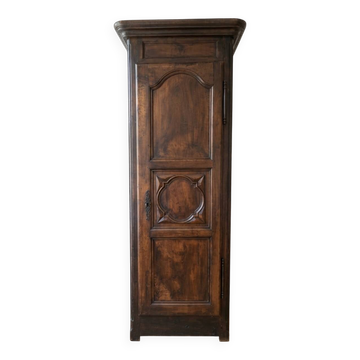 Antique wooden standing men's wardrobe