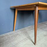 Authentique Table type Scandinave pieds compas Vintage années 50 en très bon état