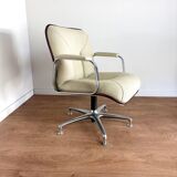 Vintage ADD FORM swivel armchair – chrome star base, 1970s