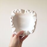 Empty matt white ceramic pocket 1950