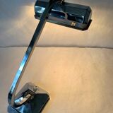 Art deco desk lamp in chrome metal, 1920