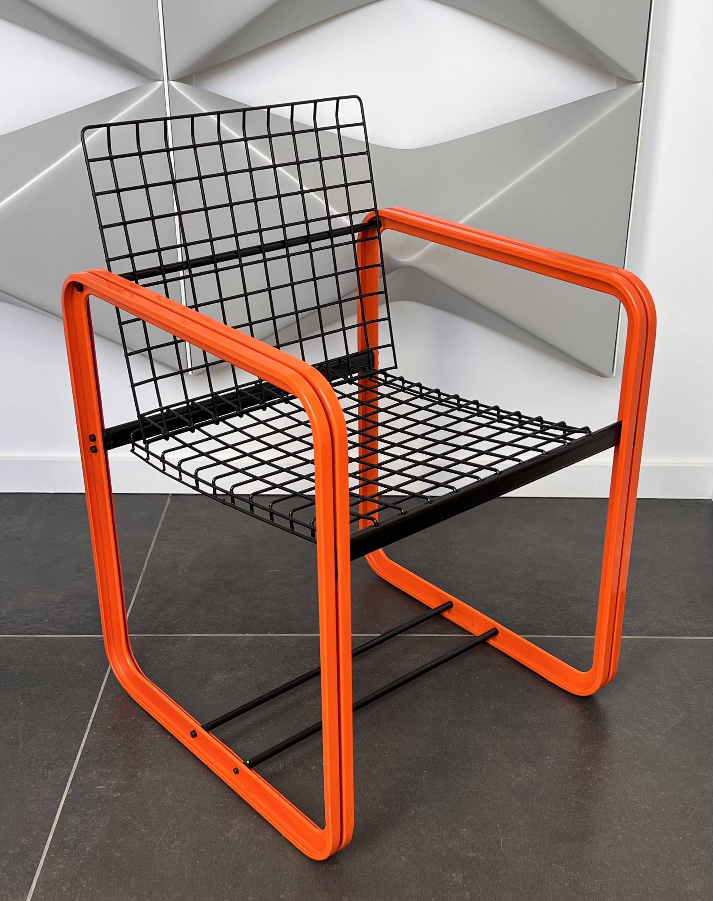 Chaise Quadra par Gigante, Zambusi et Boccato pour Seccose, Italie 80's