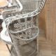 Antique armchair in rattan and wicker