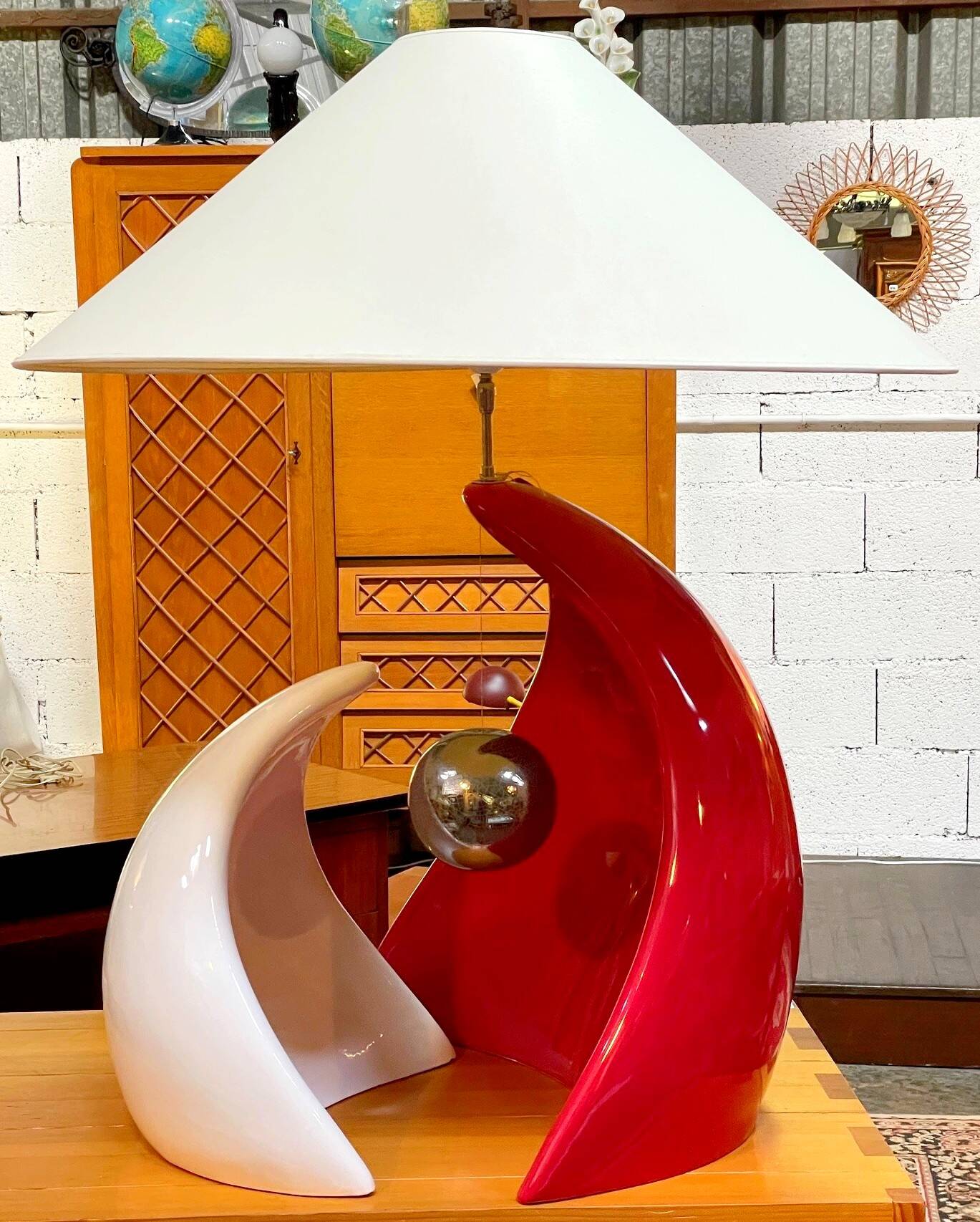 Ceramic lamp by François Châtain from the 2000s.