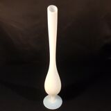 White opaline soliflore vase