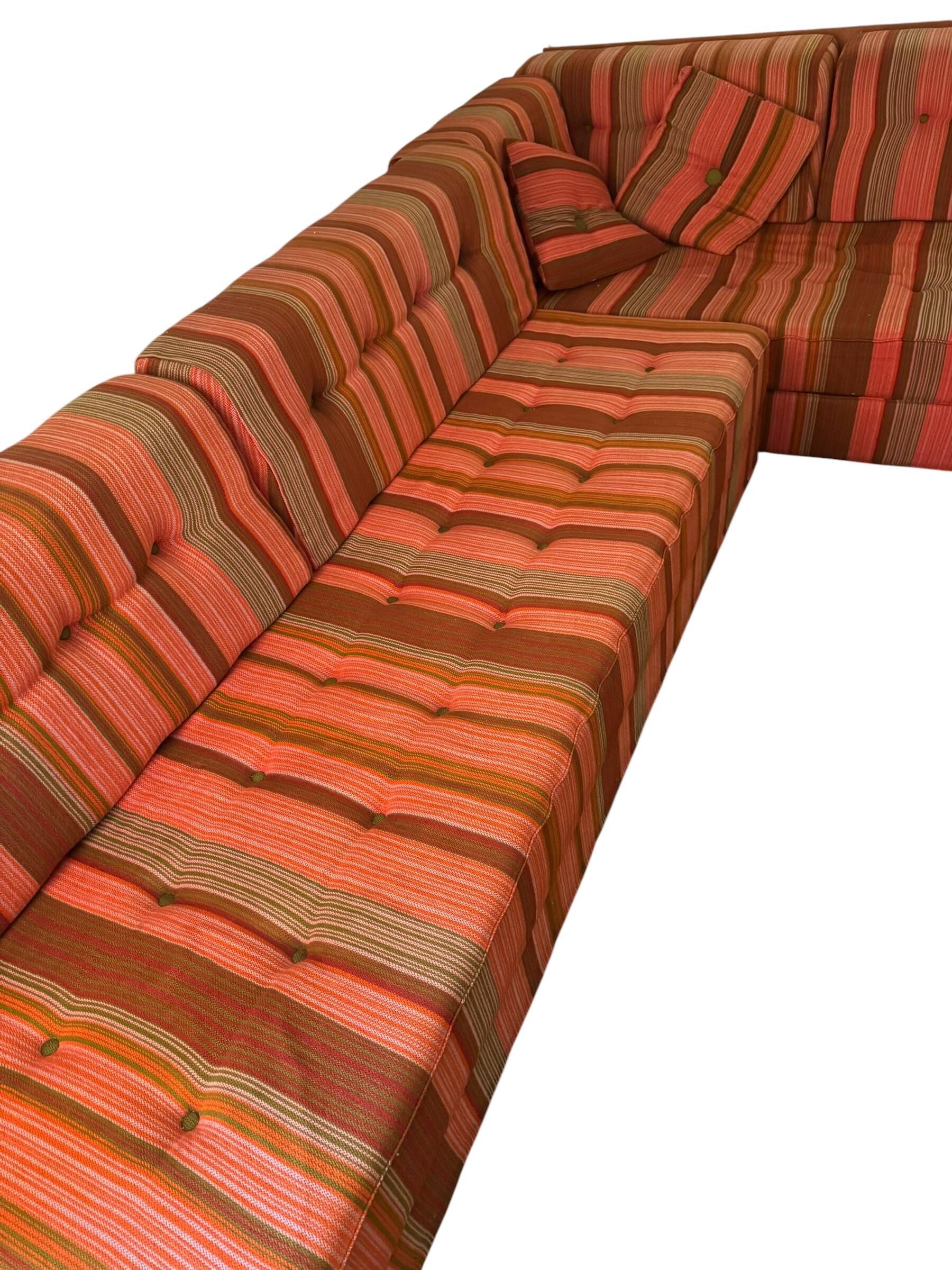 Vintage L-Shape Sofa