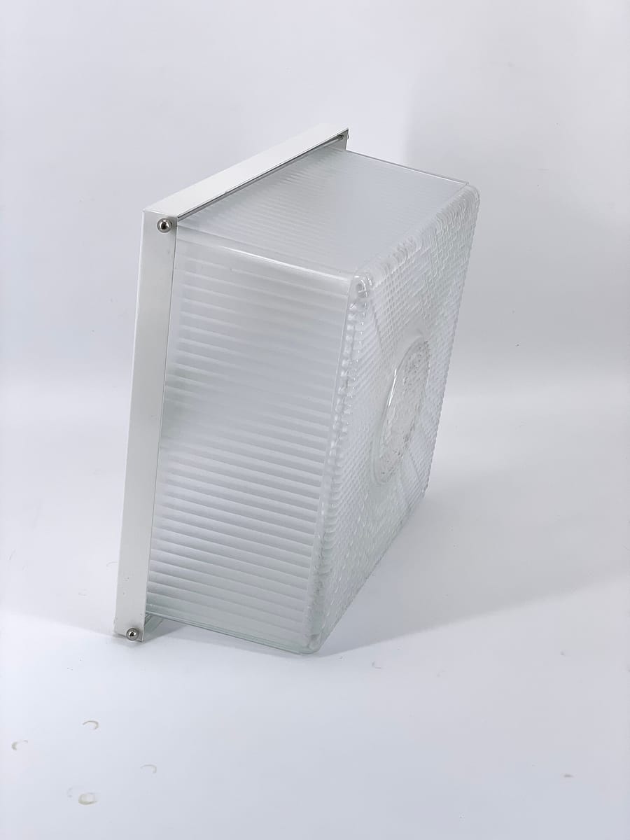 Square ceiling light from Maison Holophane France