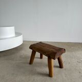 Stool in blond teak