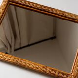 Rattan mirror, 1970s
