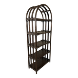 Large dark rattan rack display 1970’s