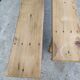 Pair of solid wooden farm benches
