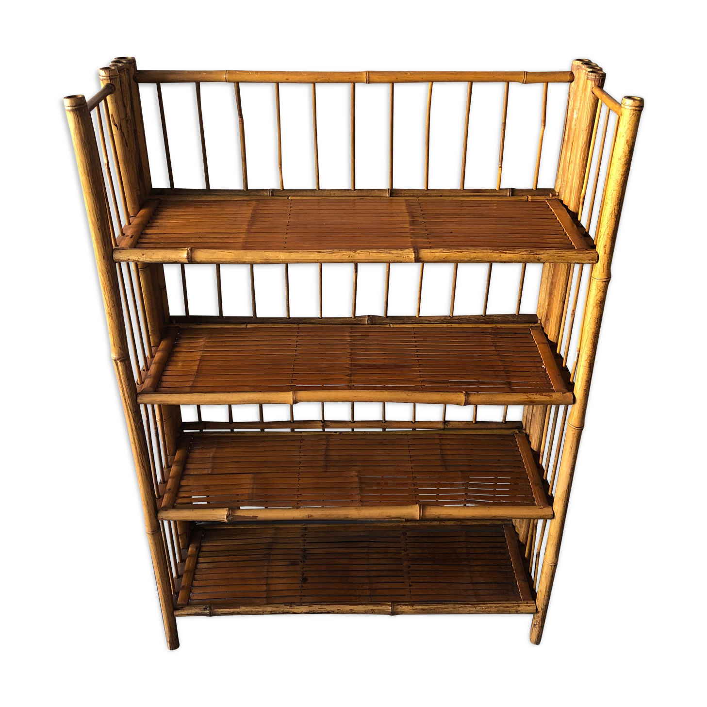 Bamboo folding shelf