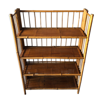 Bamboo folding shelf