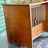 Wooden and steel bird cage