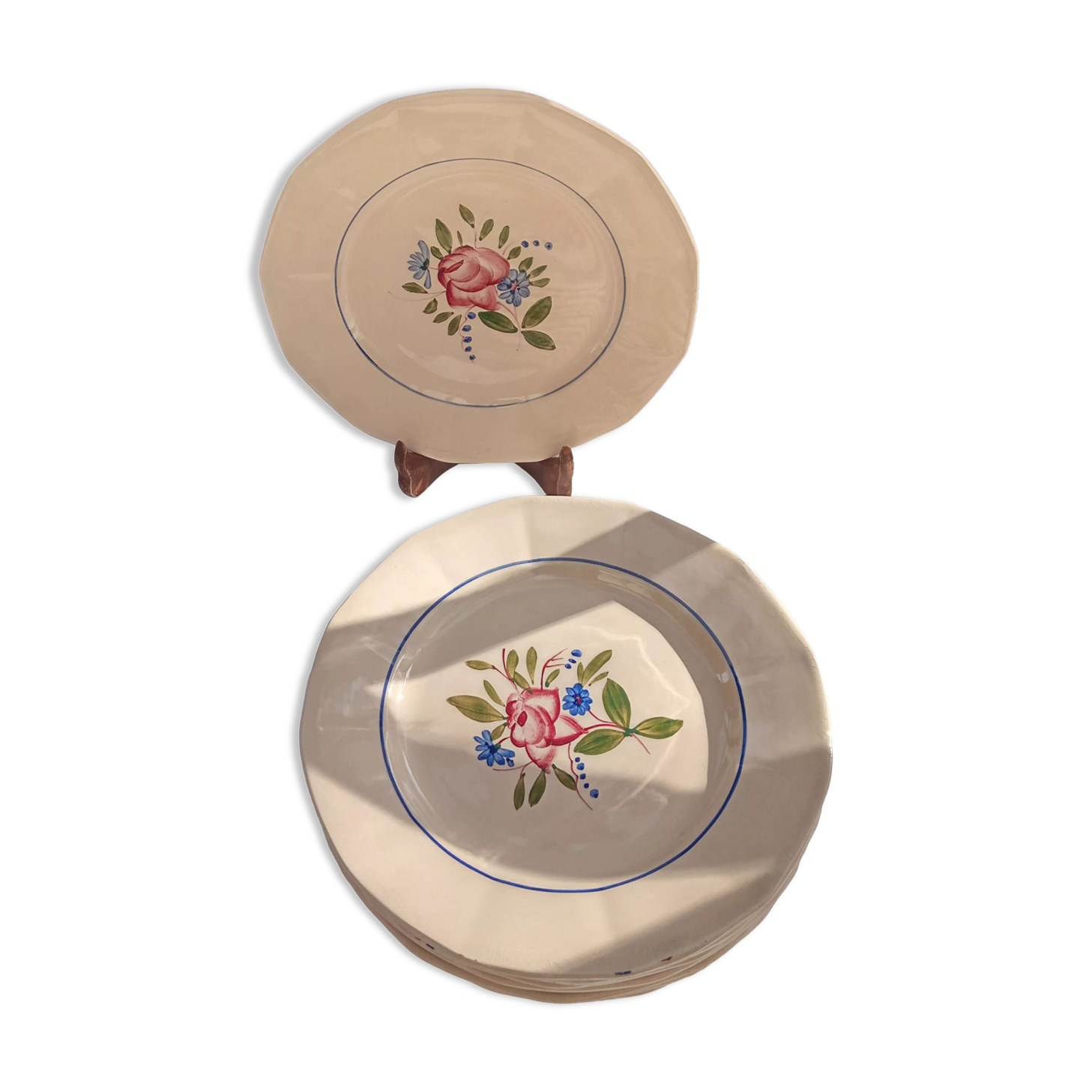 12 flat plates Digoin