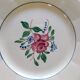 6 Digoin Hand-Painted Flower Plates