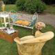 Fauteuil crapaud velours