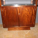 Art deco period console in exotic wood and marble circa 1930