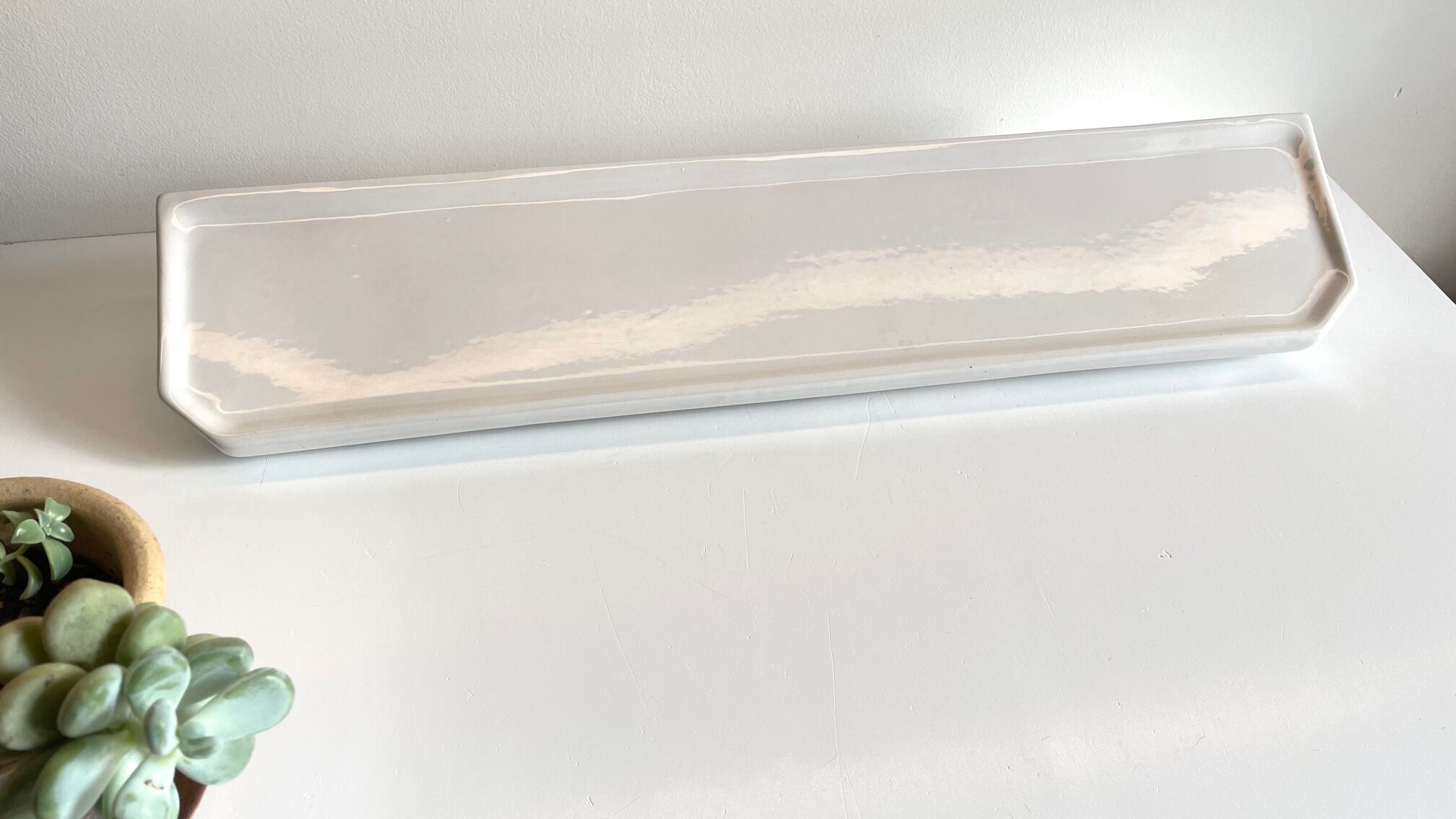 Vintage ceramic wall shelf