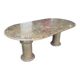Table de salle à manger en Marbre Fossilisé